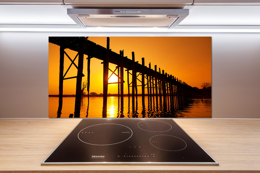 Cooker splashback West Sun bridge