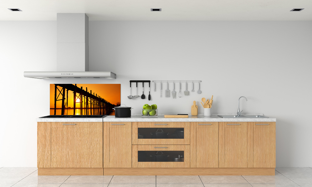 Cooker splashback West Sun bridge