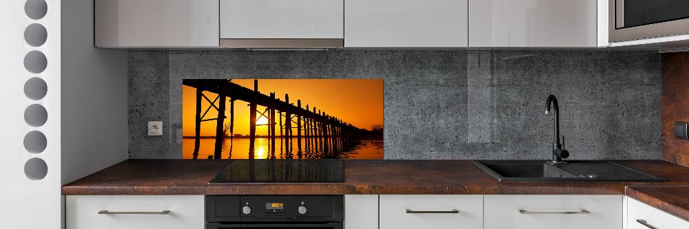 Cooker splashback West Sun bridge