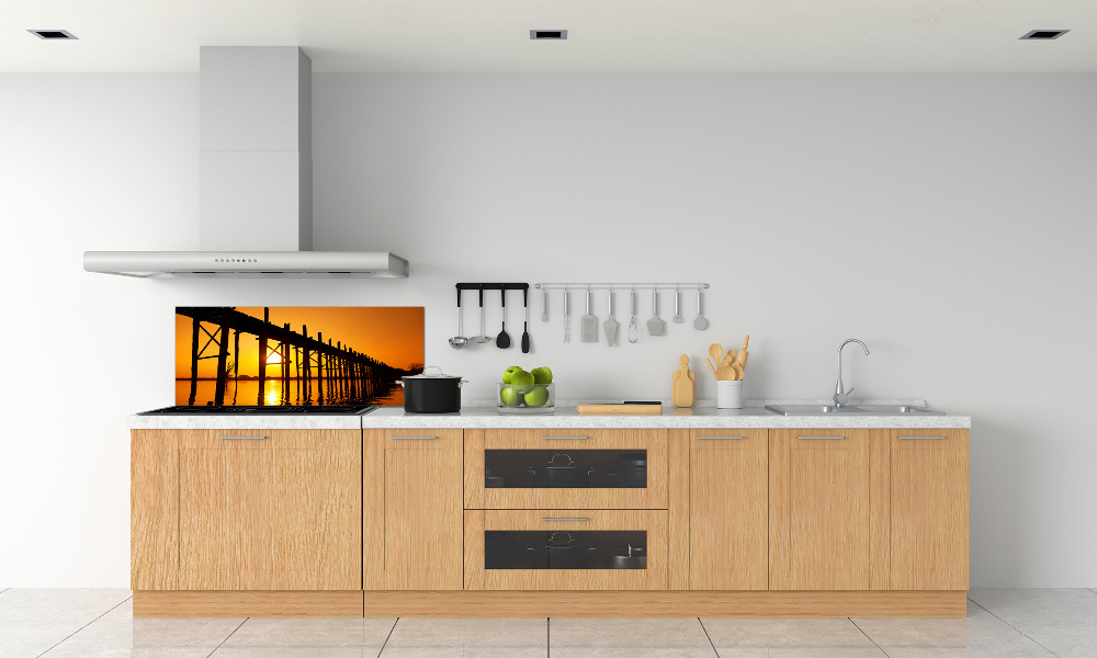 Cooker splashback West Sun bridge