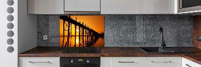 Cooker splashback West Sun bridge