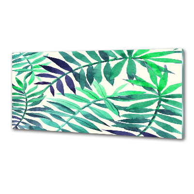 Cooker splashback Tropical leaves