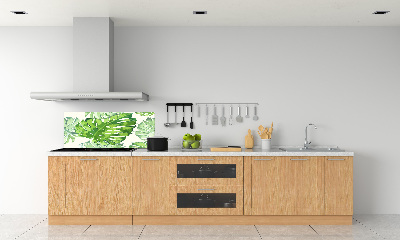 Cooker splashback Tropical leaves