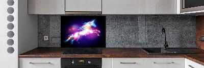 Kitchen splashback Unicorn