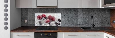 Cooker splashback Frozen forest fruit