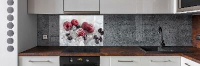 Cooker splashback Frozen forest fruit