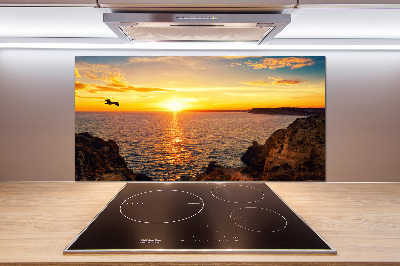 Cooker splashback Sunset sea