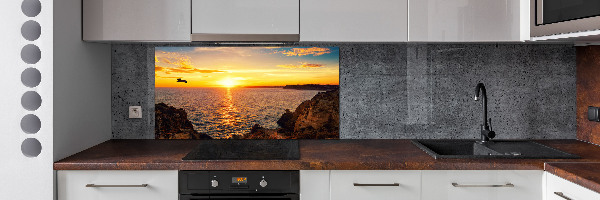 Cooker splashback Sunset sea