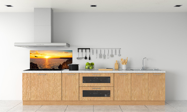 Cooker splashback Sunset sea