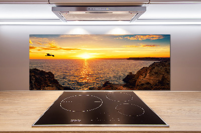 Cooker splashback Sunset sea