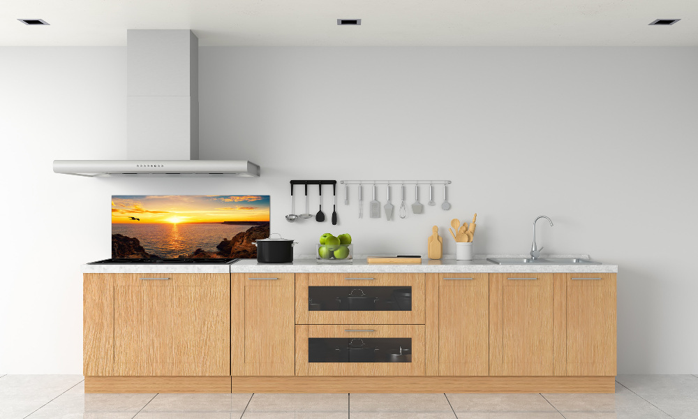 Cooker splashback Sunset sea