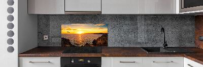 Cooker splashback Sunset sea