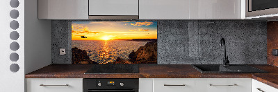 Cooker splashback Sunset sea