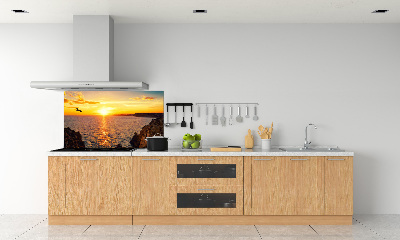 Cooker splashback Sunset sea