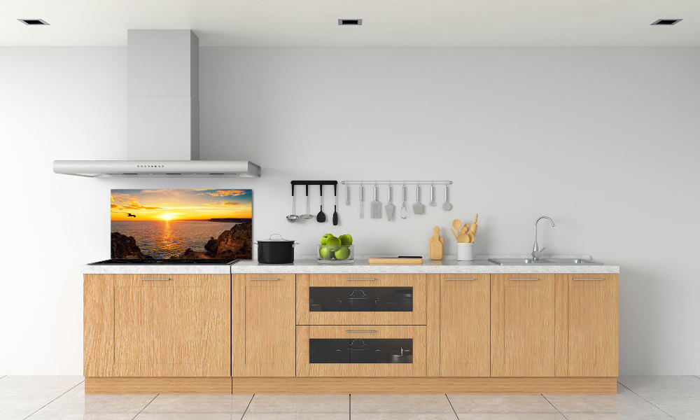 Cooker splashback Sunset sea