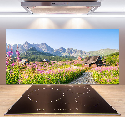 Cooker splashback Chatts in the mountains