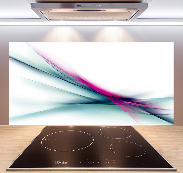 Kitchen splashback Wave abstraction