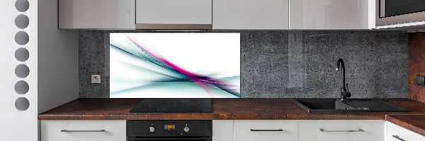 Kitchen splashback Wave abstraction