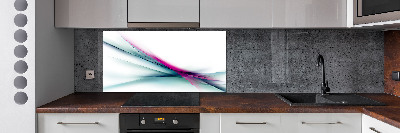 Kitchen splashback Wave abstraction