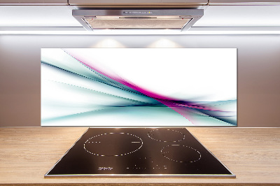 Kitchen splashback Wave abstraction