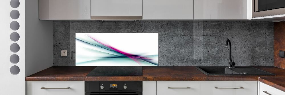 Kitchen splashback Wave abstraction