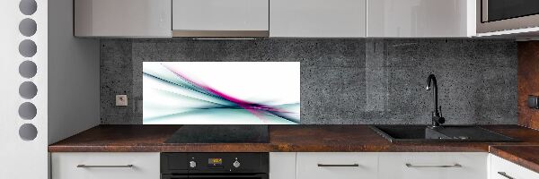 Kitchen splashback Wave abstraction