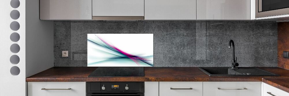 Kitchen splashback Wave abstraction