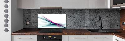 Kitchen splashback Wave abstraction