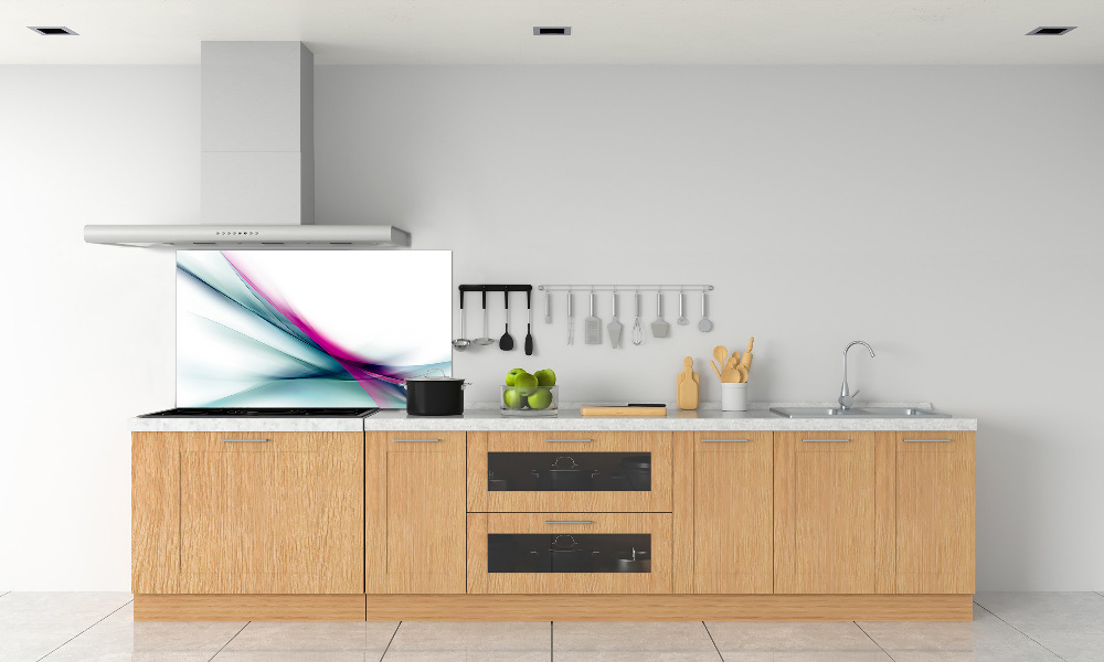 Kitchen splashback Wave abstraction