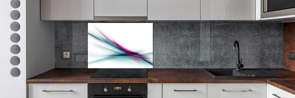 Kitchen splashback Wave abstraction