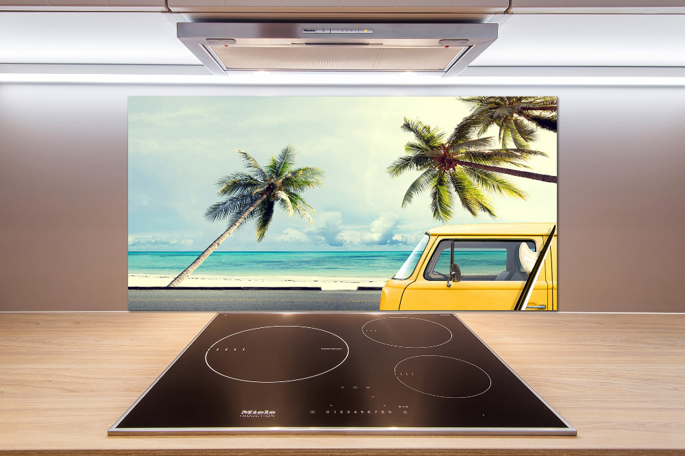 Cooker splashback Beach van