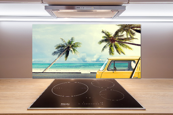 Cooker splashback Beach van