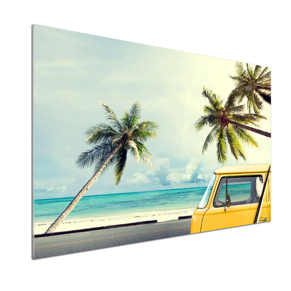 Cooker splashback Beach van