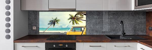 Cooker splashback Beach van