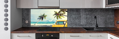 Cooker splashback Beach van