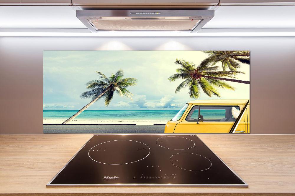 Cooker splashback Beach van