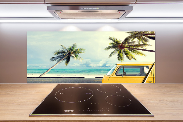 Cooker splashback Beach van