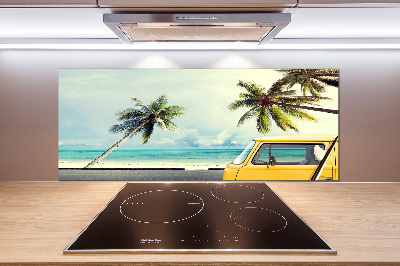 Cooker splashback Beach van