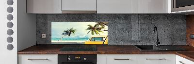 Cooker splashback Beach van