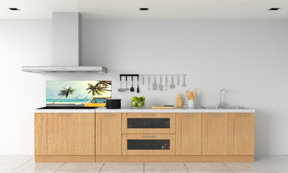 Cooker splashback Beach van