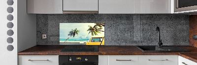 Cooker splashback Beach van