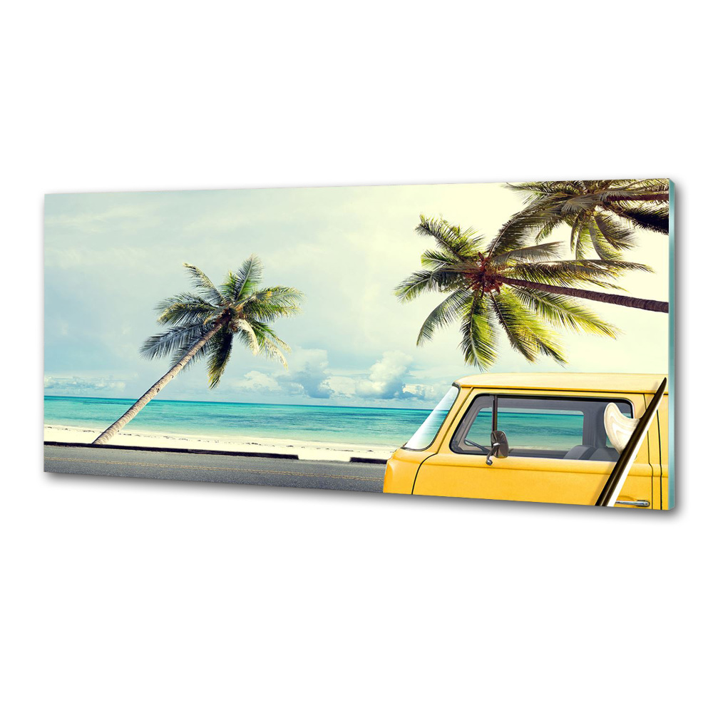 Cooker splashback Beach van