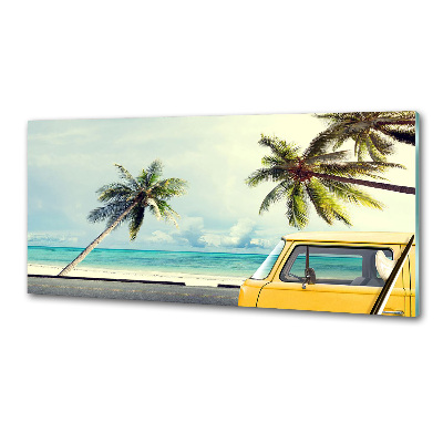 Cooker splashback Beach van