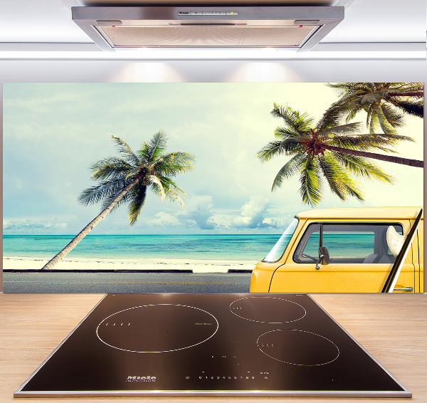 Cooker splashback Beach van