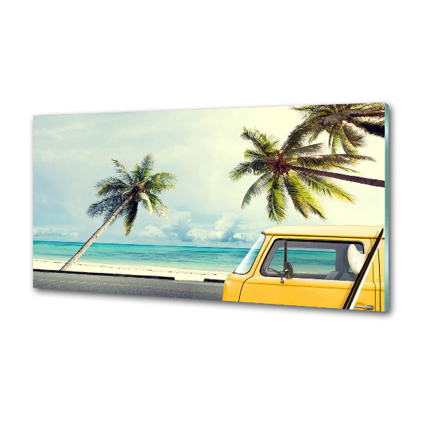 Cooker splashback Beach van