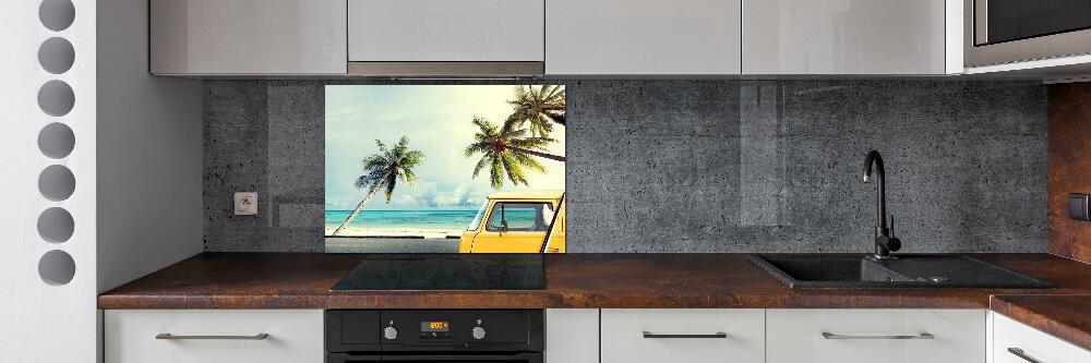 Cooker splashback Beach van