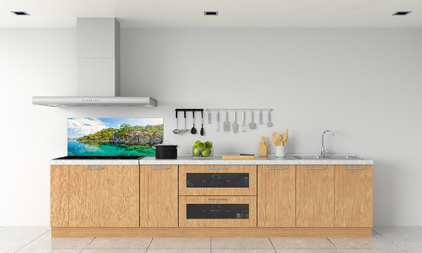 Cooker splashback Blue Lagoon