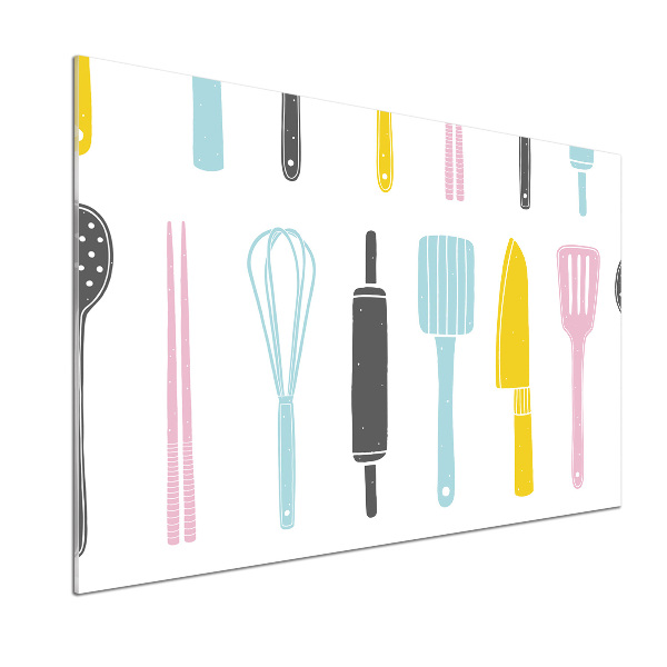 Glass splashback Kitchen tools