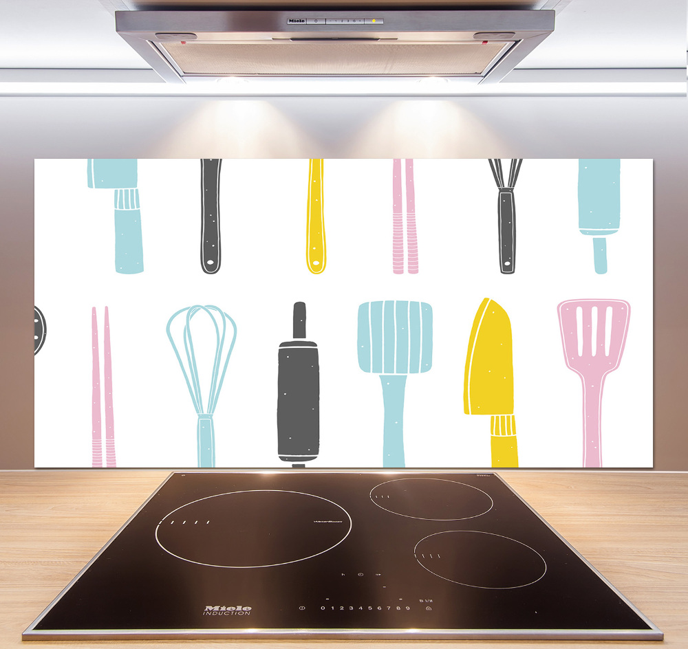 Glass splashback Kitchen tools