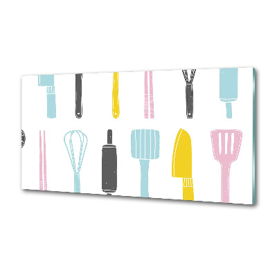 Glass splashback Kitchen tools